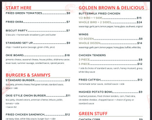 View The Standard's Food Menu.